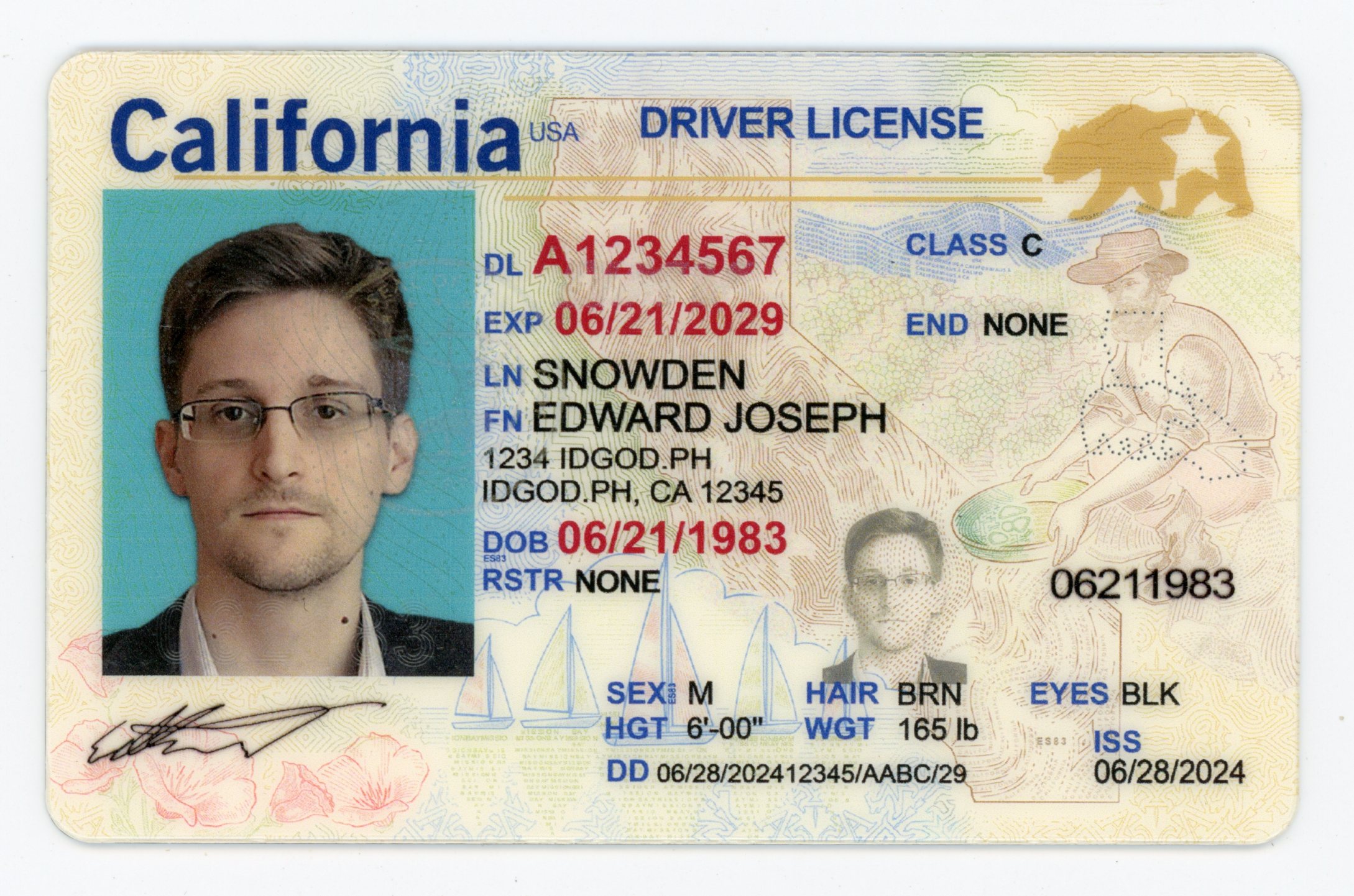 Premium-Grade Fake California ID Identical DMV Polycarbonate 
