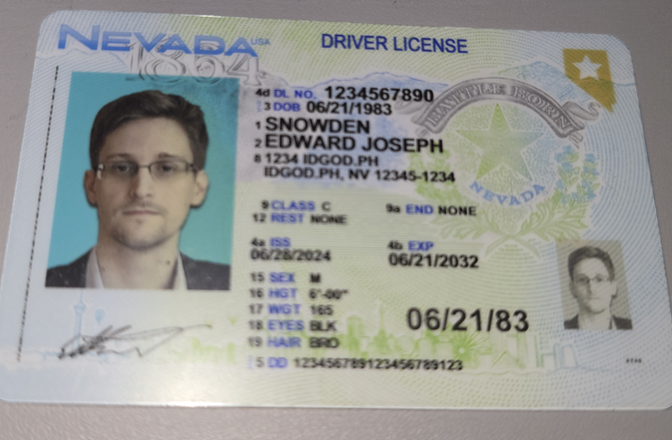 Premium-Grade Fake Nevada ID Identical DMV Polycarbonate 