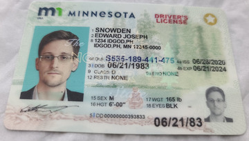 High-Quality Fake Minnesota ID Identical DMV Polycarbonate with Security Features